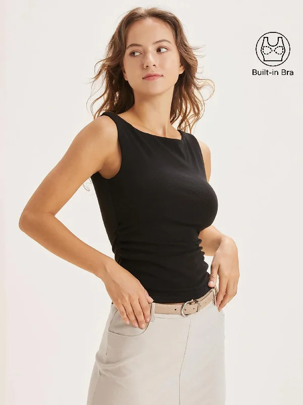 Flash Sale Boat Neck Brami Tank Top