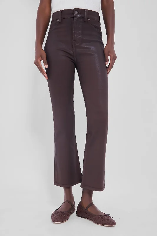 Daily Special Brunette Coated High Waisted Slim Kick