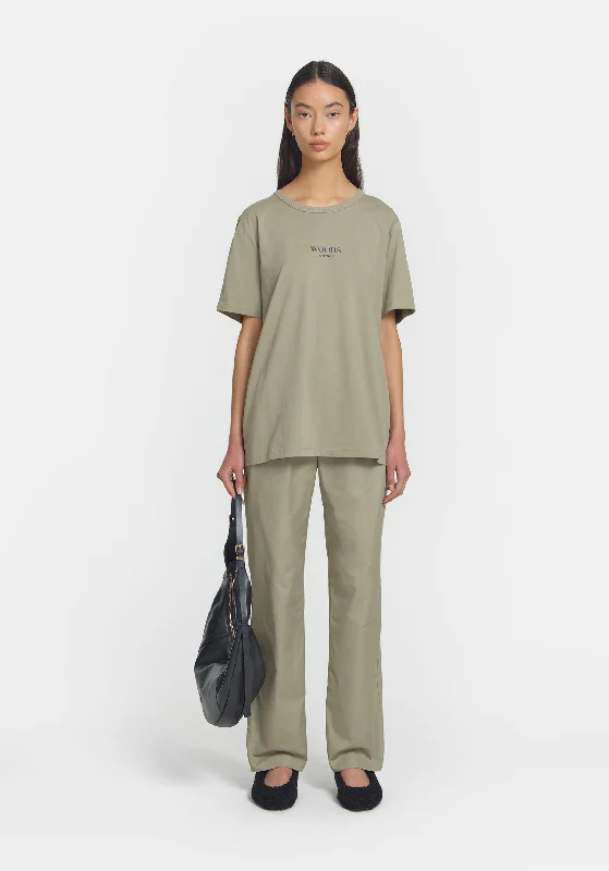Weekend Deals That Excite Woods Unisex Tee - Khaki