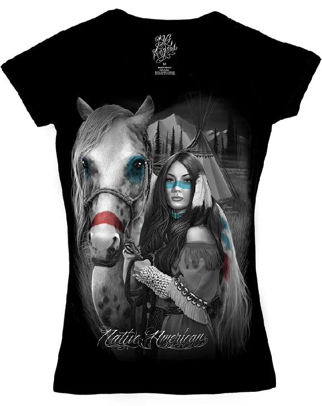 Lowest Price Native American Woman V-Neck
