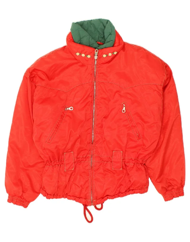 Online Exclusive BELFE & BELFE Womens Windbreaker Jacket IT 42 Medium Red Floral