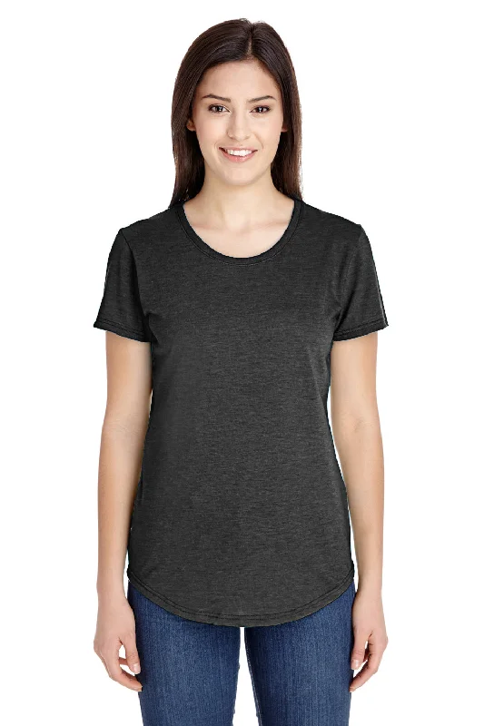 Weekend Savings Spectacular Gildan Womens Short Sleeve Crewneck T-Shirt - Heather Dark Grey - Closeout