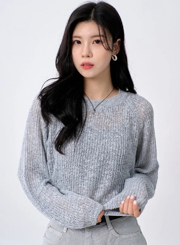 Weekend Offers You Can't Ignore Mesh Sweater OA304