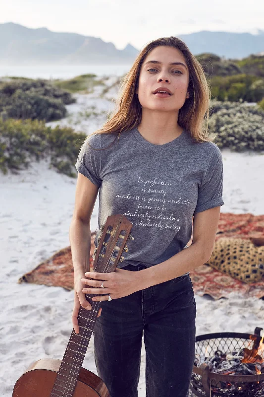 Unwind with Weekend Discounts "Marilyn" Short Sleeve Tee