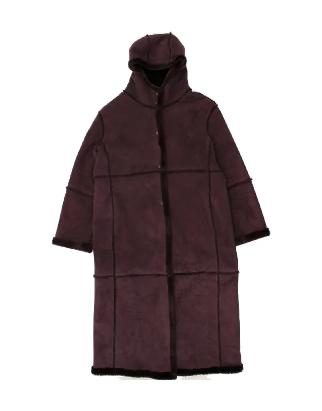 Weekend Deals That Sparkle CONBIPEL Womens Sherpa Coat IT 48 XL Purple Acrylic
