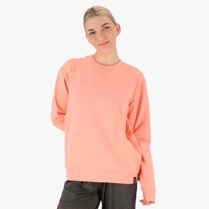 Big Savings Salomon Womens Crew Fleece Pullover Sweater Peach Amber