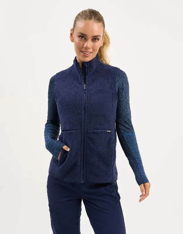 Instant Savings Essential Fleece Vest - True Navy