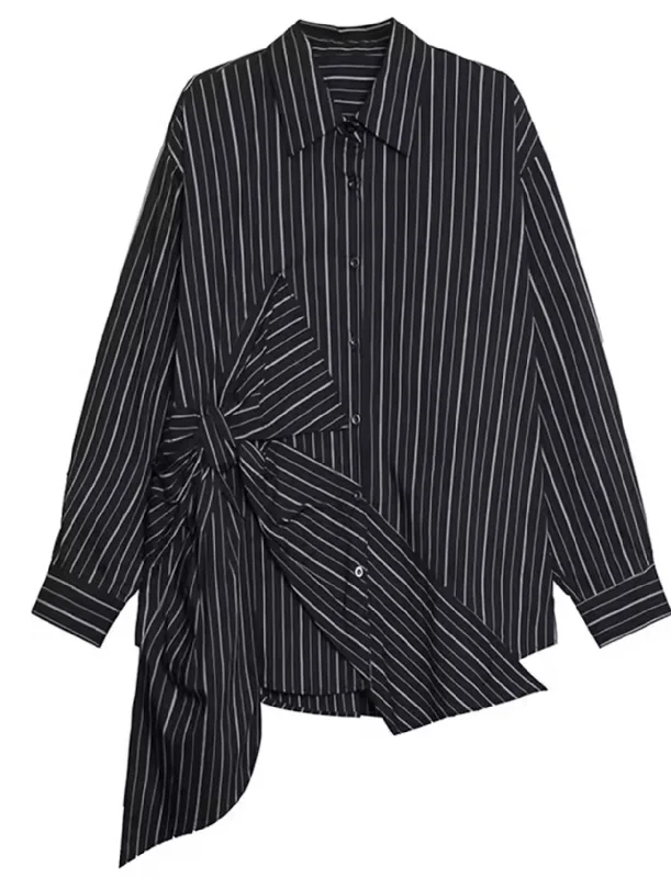 New Arrival Striped Shirt-Tunic