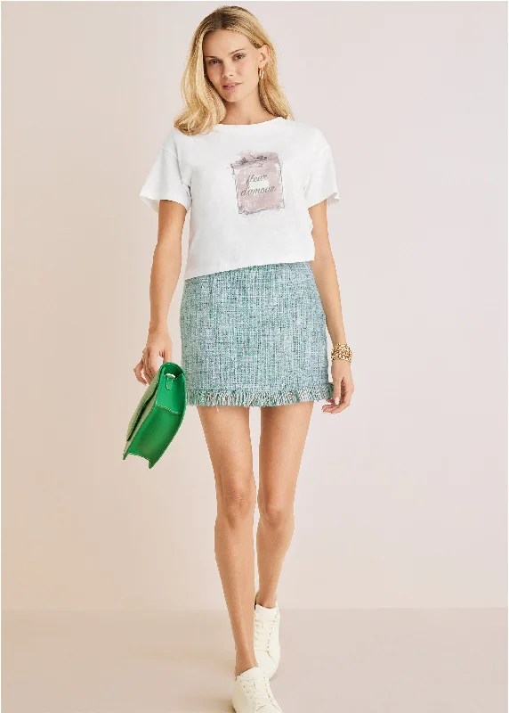Weekend Offers You Can't Ignore French Perfume Graphic Tee - Off White