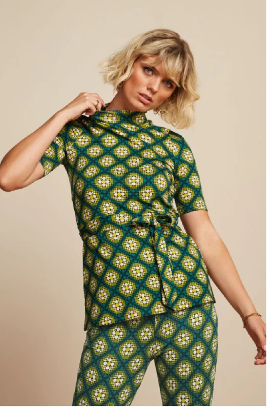 Instant Deal KING LOUIE Para Green Kirby Heloise Tunic Top